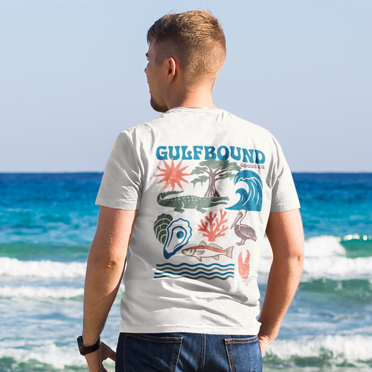 Coastal Collage Tee - Earth Day Release